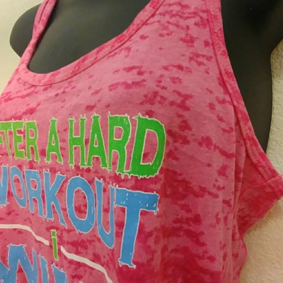 After a Hard Workout I Wine A lot Graphic Tank Top - Picture 2 of 8